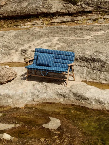 Outdoor Market Kissen - Blue-beige, 45x35 cm - HAY