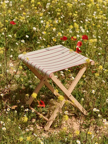 Outdoor Market Klapphocker - Beige-red - HAY