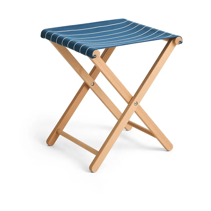 Outdoor Market Klapphocker - Blue-beige - HAY