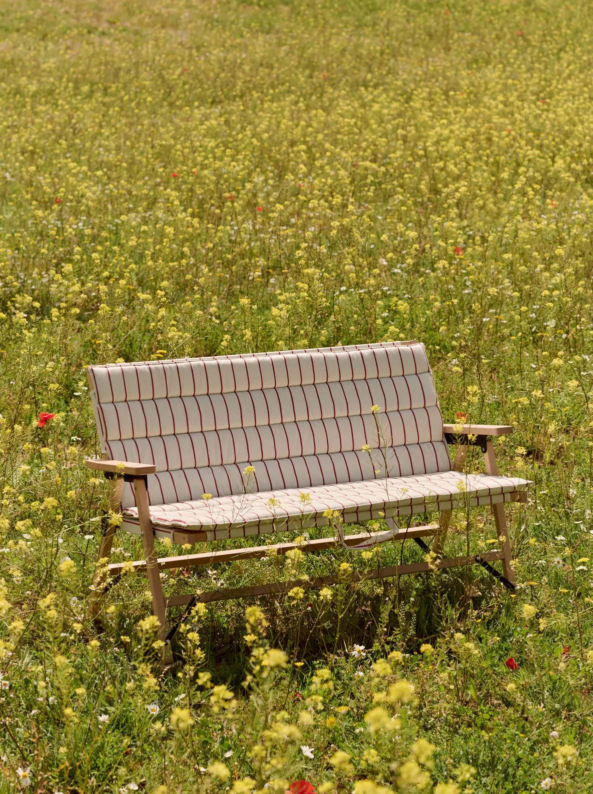 Outdoor Market Klappsofa, Beige-red, 2-sitzig HAY