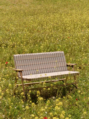 Outdoor Market Klappsofa - Beige-red, 2-sitzig - HAY