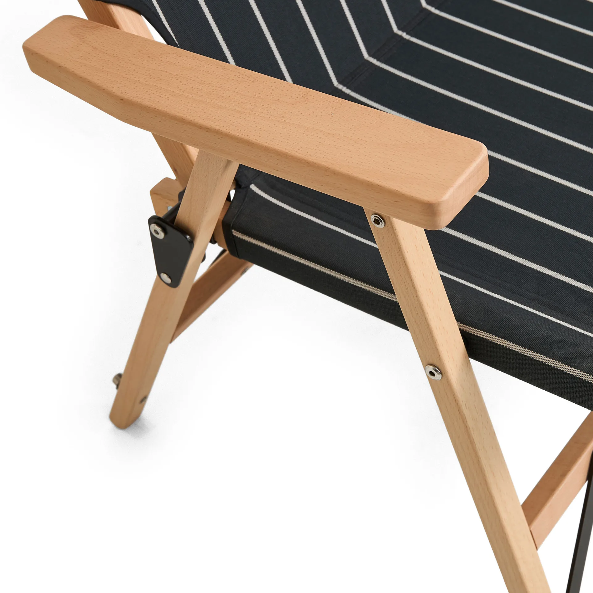 Outdoor Market Klappsofa, Black-beige, 2-sitzig HAY