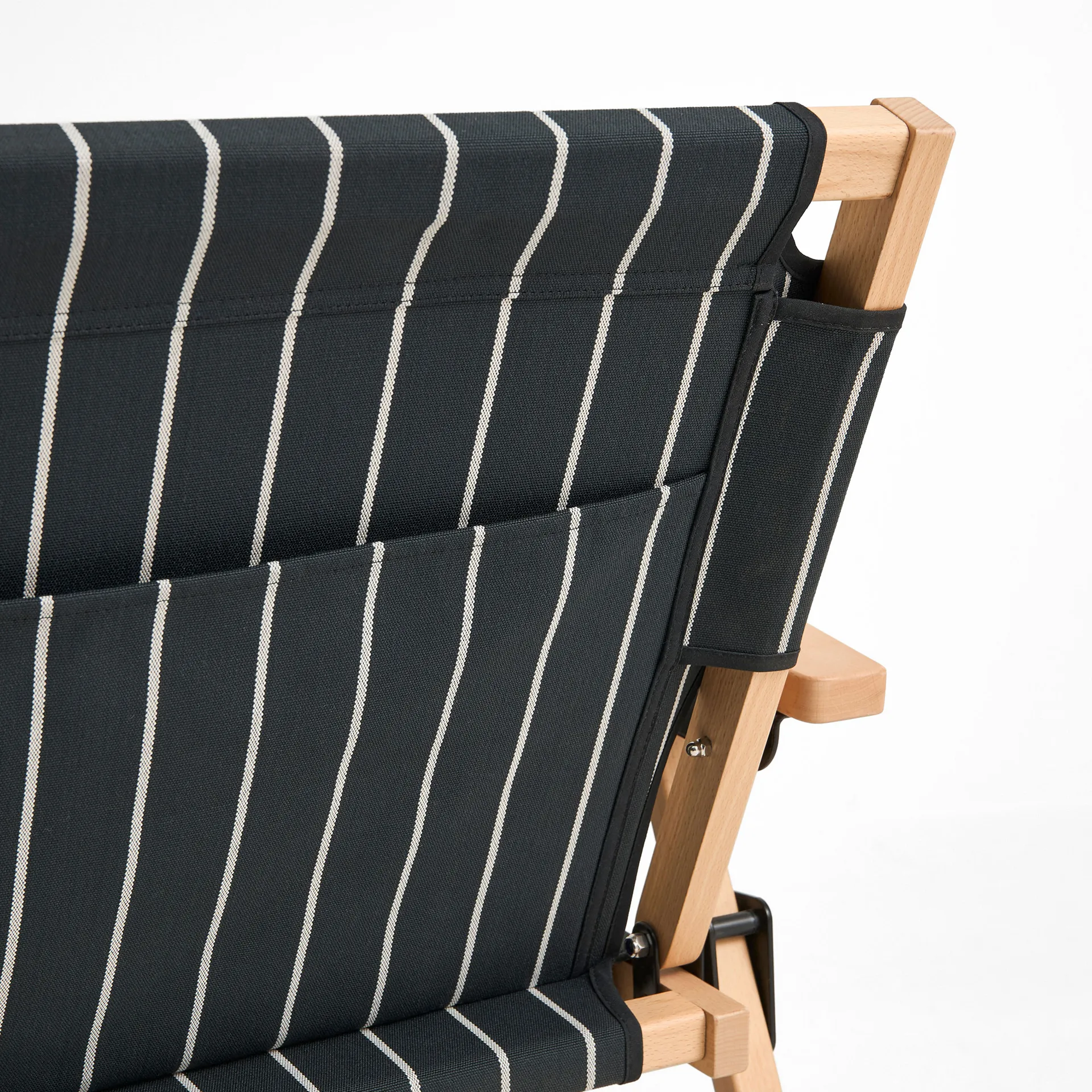 Outdoor Market Klappsofa, Black-beige, 2-sitzig HAY