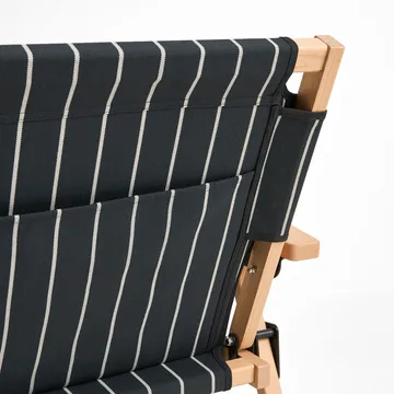 Outdoor Market Klappsofa - Black-beige, 2-sitzig - HAY