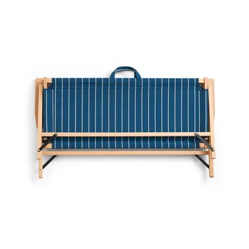 Outdoor Market Klappsofa - Blue-beige, 2-sitzig - HAY