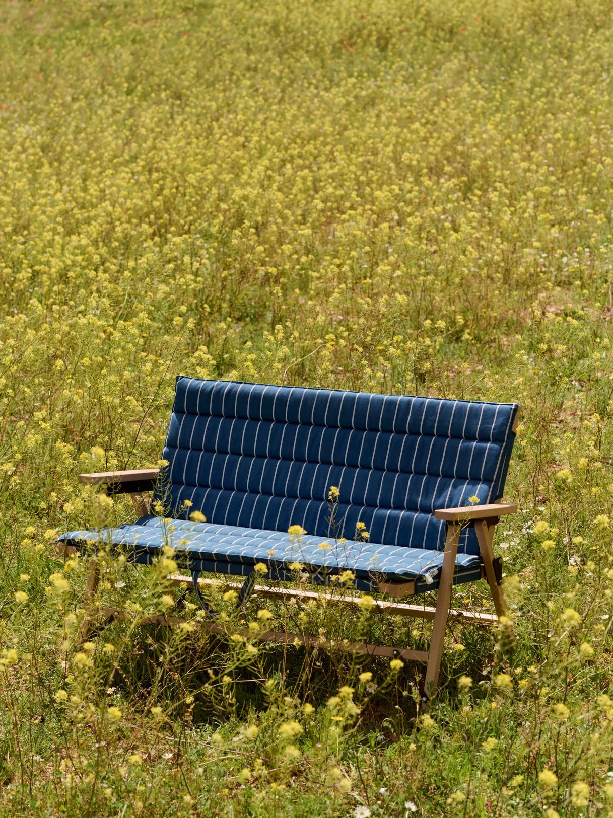 Outdoor Market Klappsofa, Blue-beige, 2-sitzig HAY