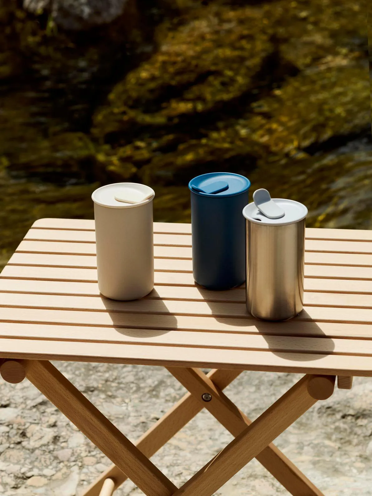 Outdoor Market Klapptisch, Buche, small HAY