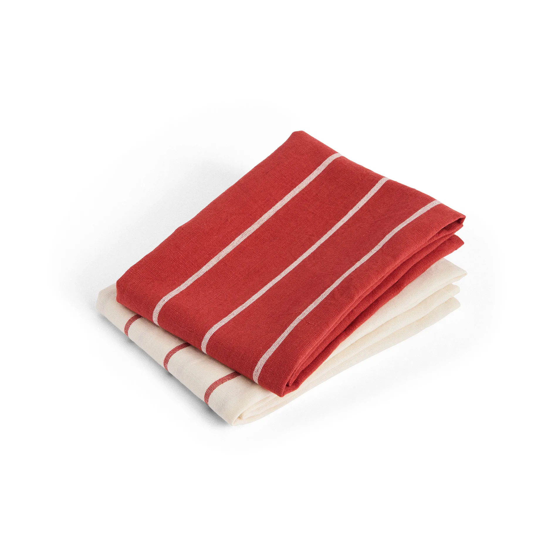 Outdoor Market Küchenhandtuch, Beige-red, 2-pack HAY