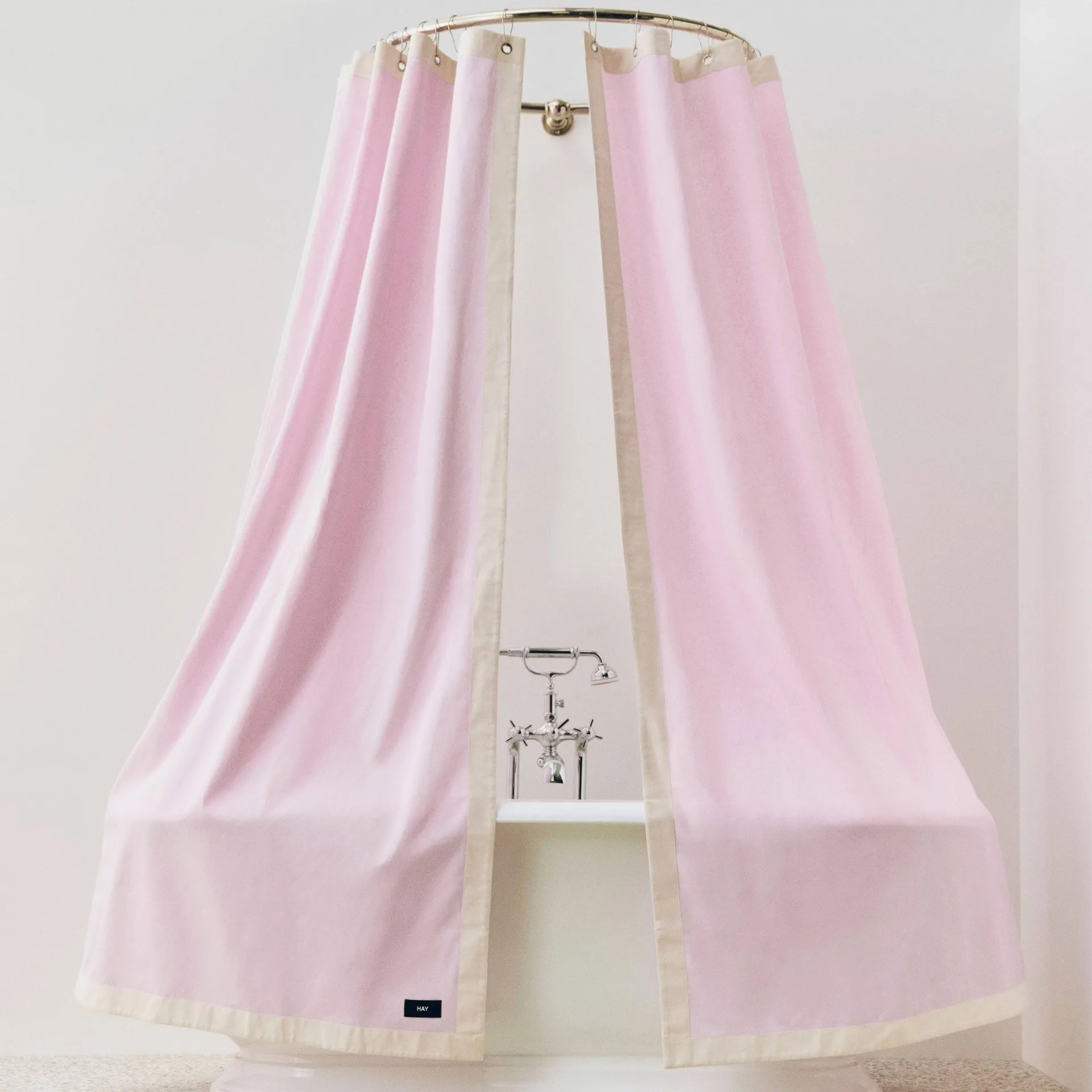 Outline Duschvorhang, Pink and cream HAY