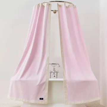 Outline Duschvorhang - Pink and cream - HAY