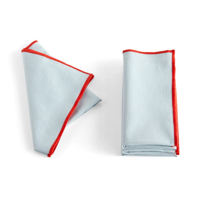 Outline Stoffserviette 4er Pack - Light blue - HAY