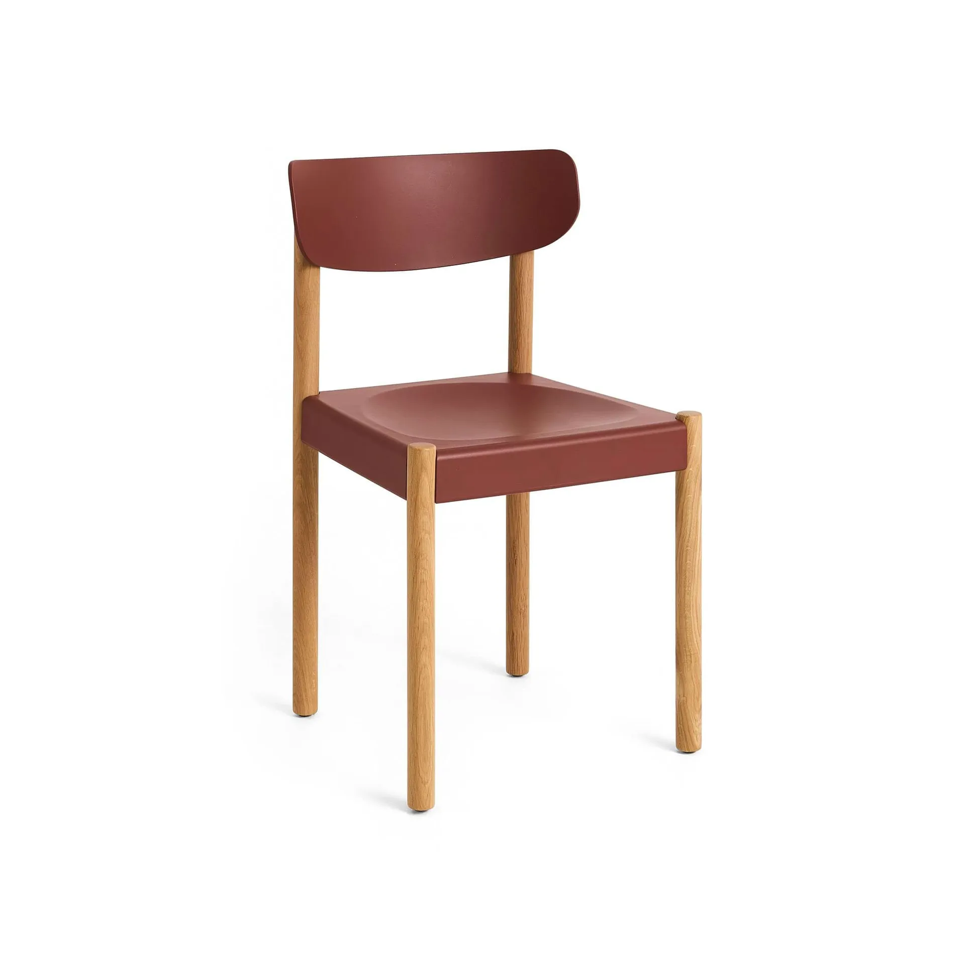 Pack Chair 10 Stuhl, Geölt Eiche-hull red HAY