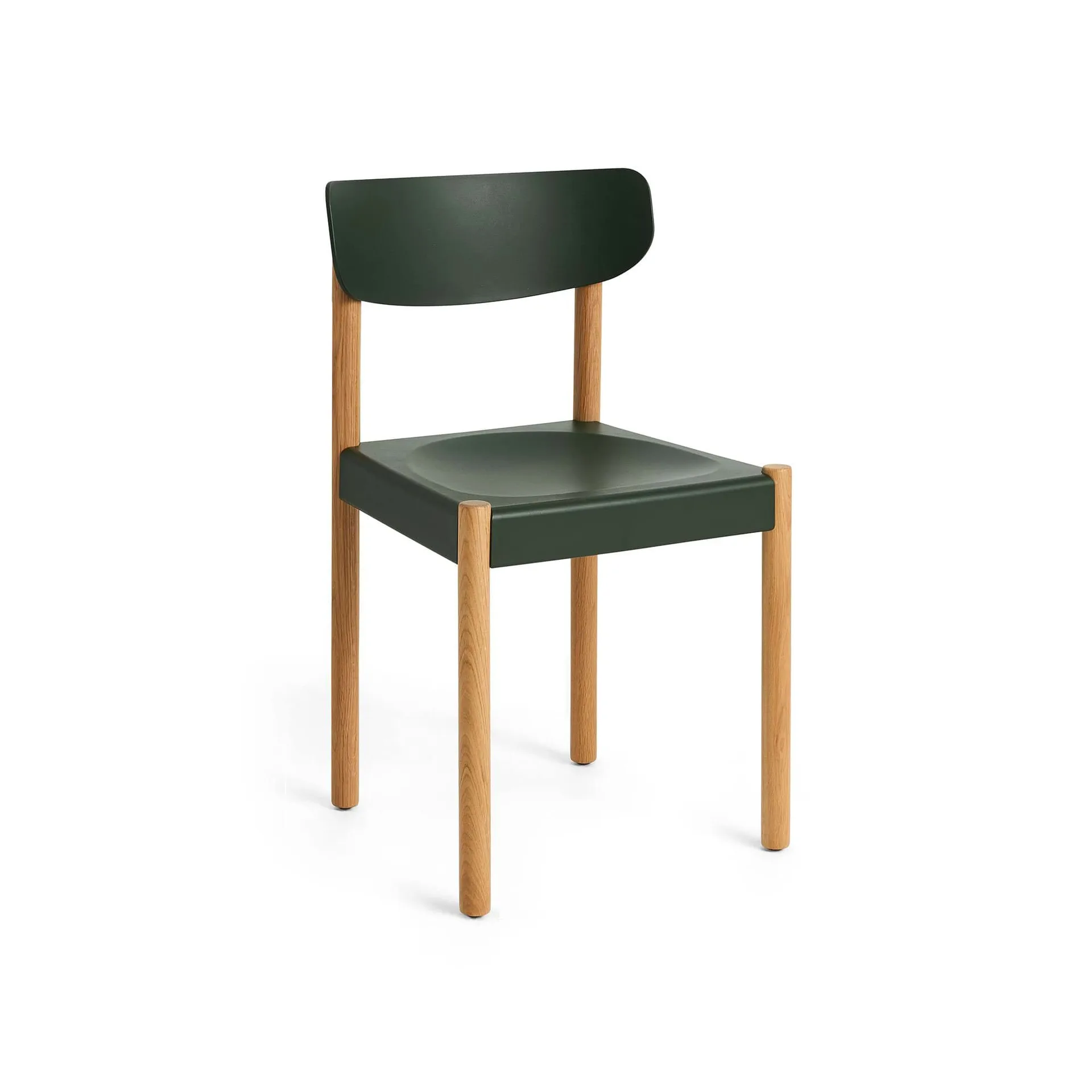 Pack Chair 10 Stuhl, Geölte Eiche-palm green HAY