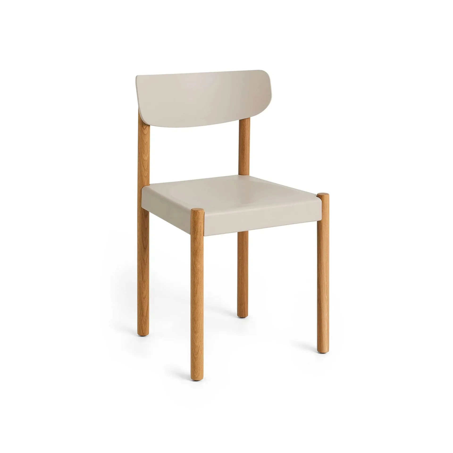 Pack Chair 10 Stuhl, Geöltes Eiche-chalk grey HAY