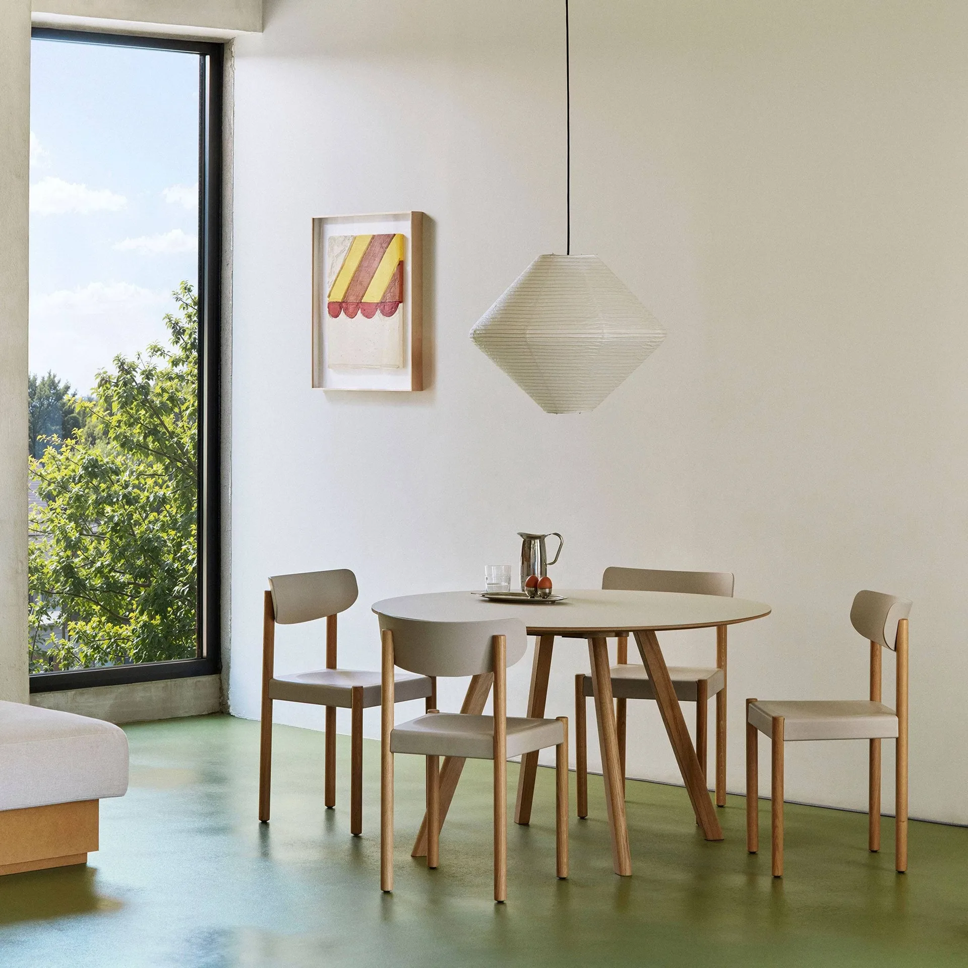 Pack Chair 10 Stuhl, Geöltes Eiche-chalk grey HAY
