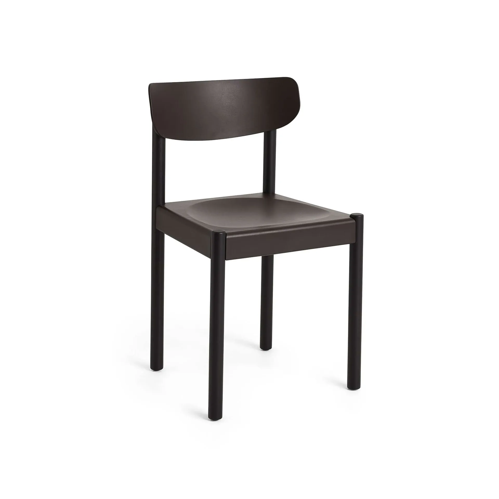 Pack Chair 10 Stuhl, Iron black Eiche-Graphitbraun HAY