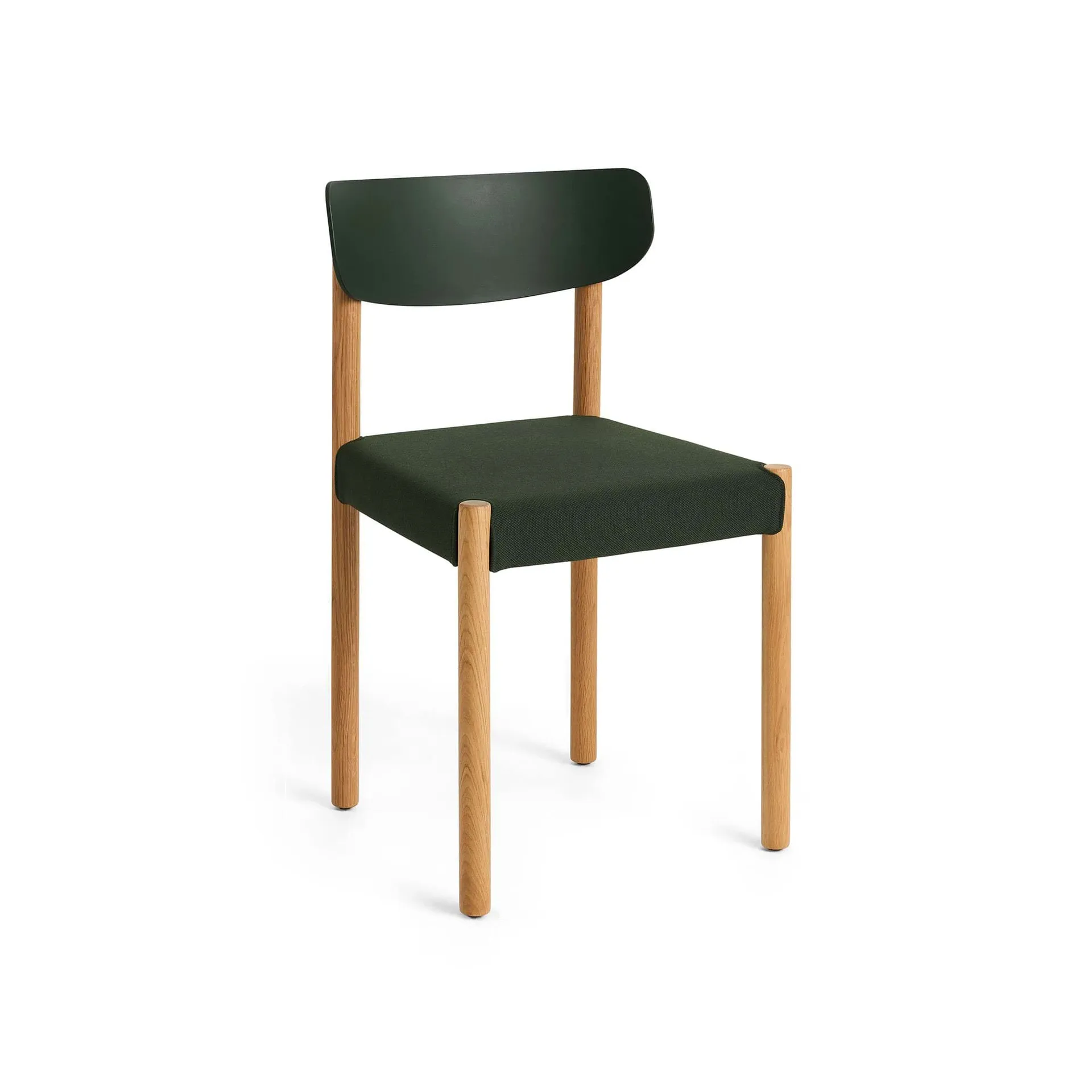 Pack Chair 11 Stuhl, Geölt Eiche-palm green-Steelcut 975 HAY