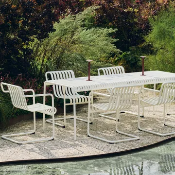 Palissade Cantilever Dining Armlehnstuhl - Cream white - HAY