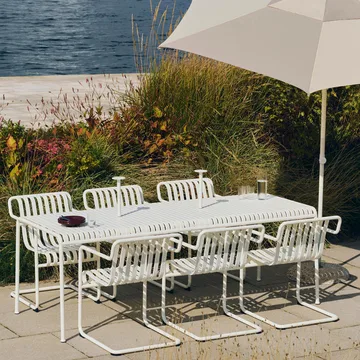 Palissade Cantilever Dining Armlehnstuhl - Cream white - HAY