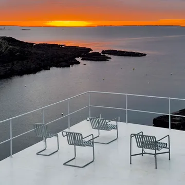 Palissade Cantilever Dining Armlehnstuhl - Hot galvanised steel - HAY