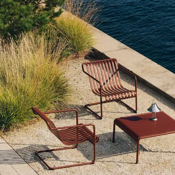 Palissade Cantilever Low Loungesessel - Iron red - HAY