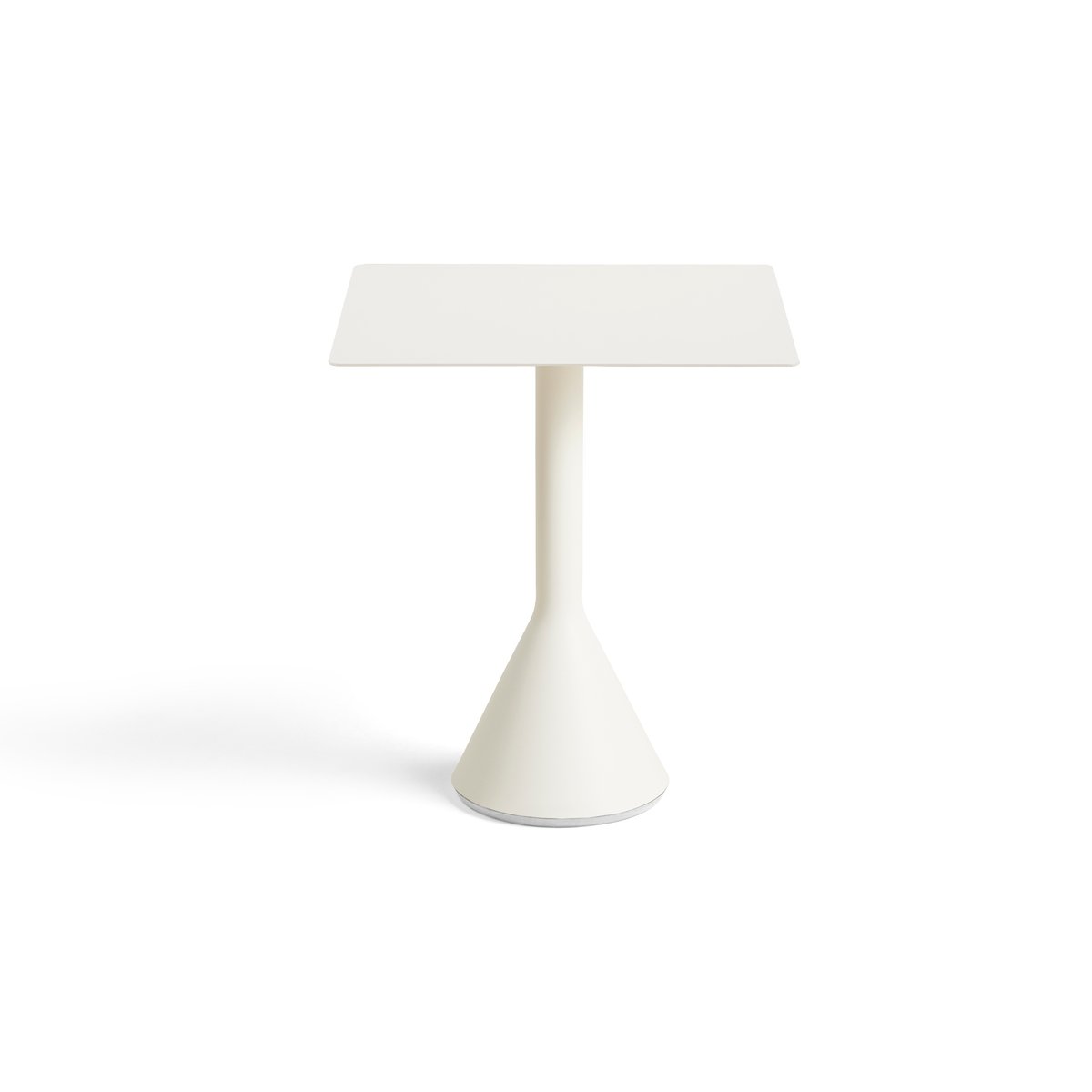HAY Palissade Cone quadratischer Café-Tisch 65x65 cm Cream white