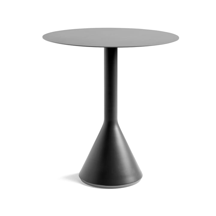 Palissade Cone runder Café-Tisch - Anthracite, ø70 - HAY