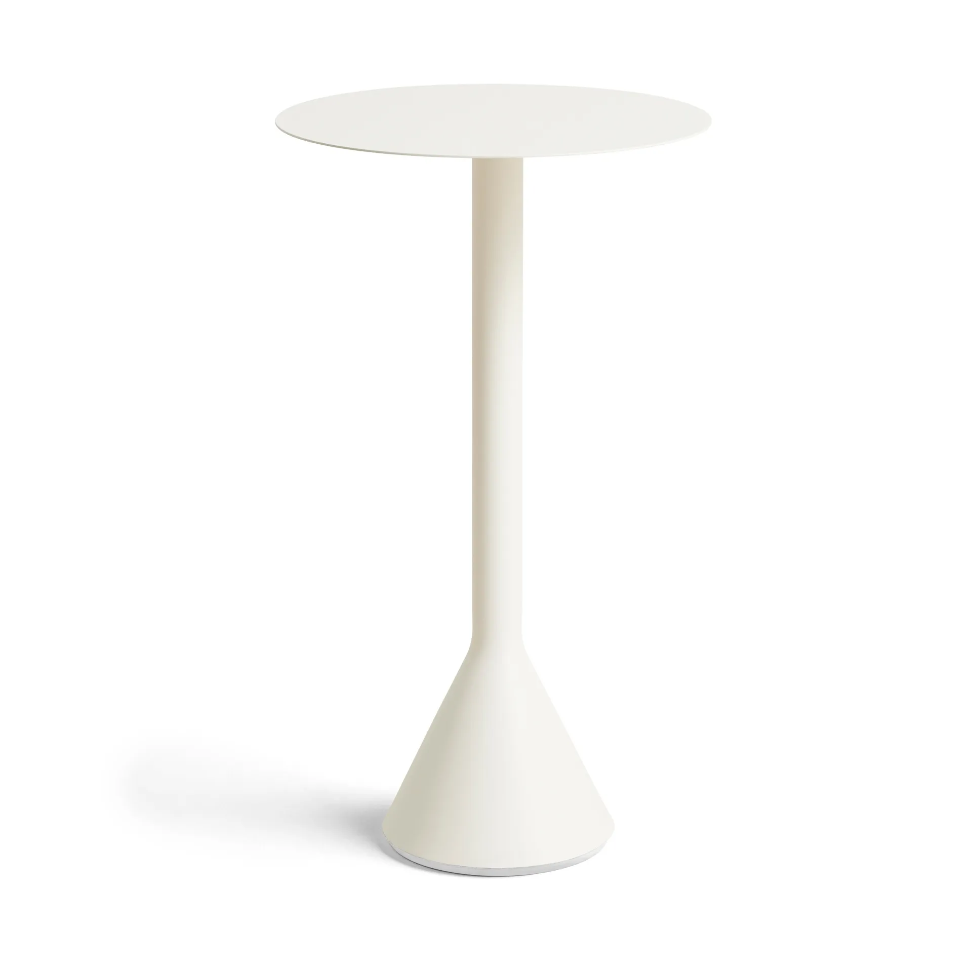 Palissade Cone runder Café-Tisch, Cream white, Ø60 cm HAY