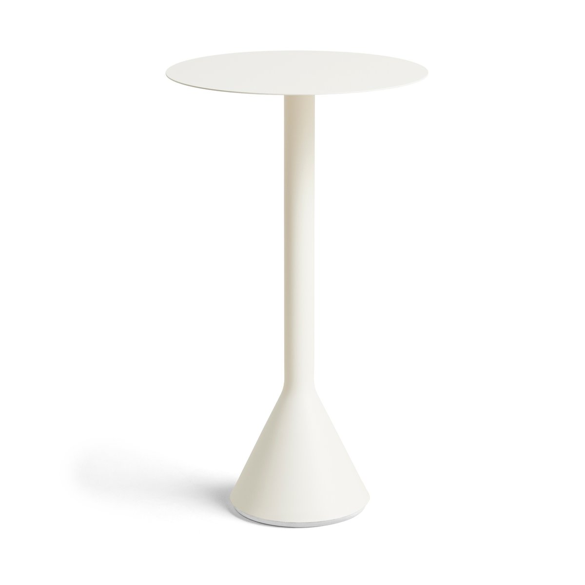 HAY Palissade Cone runder Café-Tisch Cream white, Ø60 cm