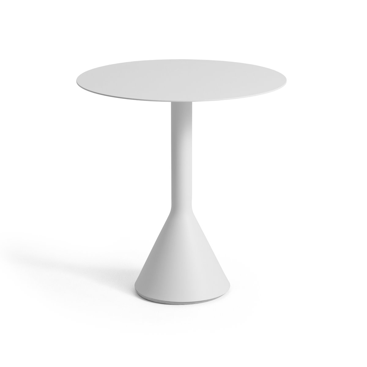HAY Palissade Cone runder Café-Tisch Sky grey, Ø70 cm