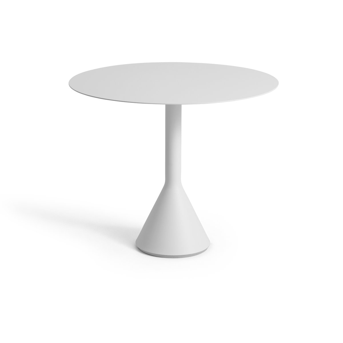 HAY Palissade Cone runder Café-Tisch Sky grey, Ø90 cm