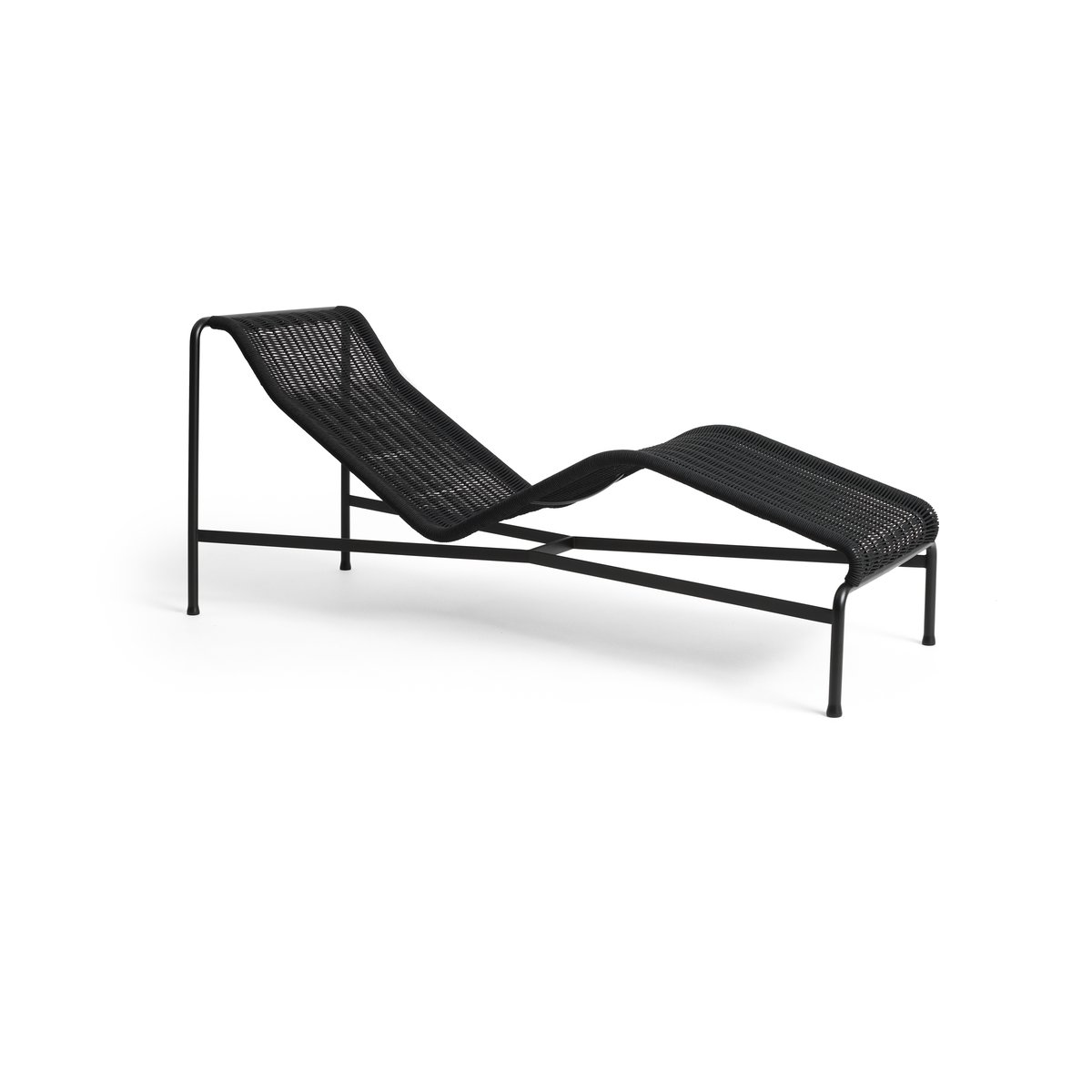 HAY Palissade Cord Chaiselongue Anthracite