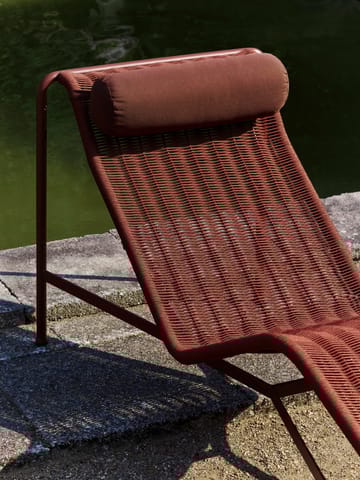 Palissade Cord Chaiselongue - Iron red - HAY