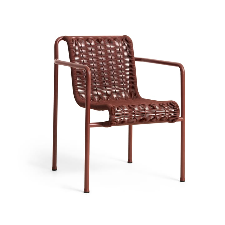 Palissade Cord Dining Armlehnstuhl - Iron red - HAY