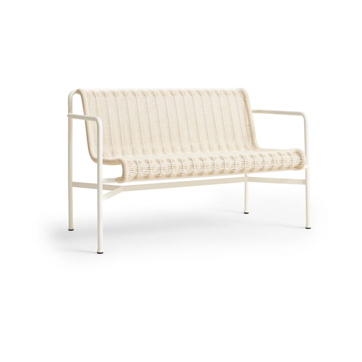 Palissade Cord Dining Bank mit Armlehnen - Cream white - HAY