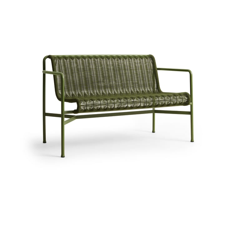 Palissade Cord Dining Bank mit Armlehnen - Olive - HAY