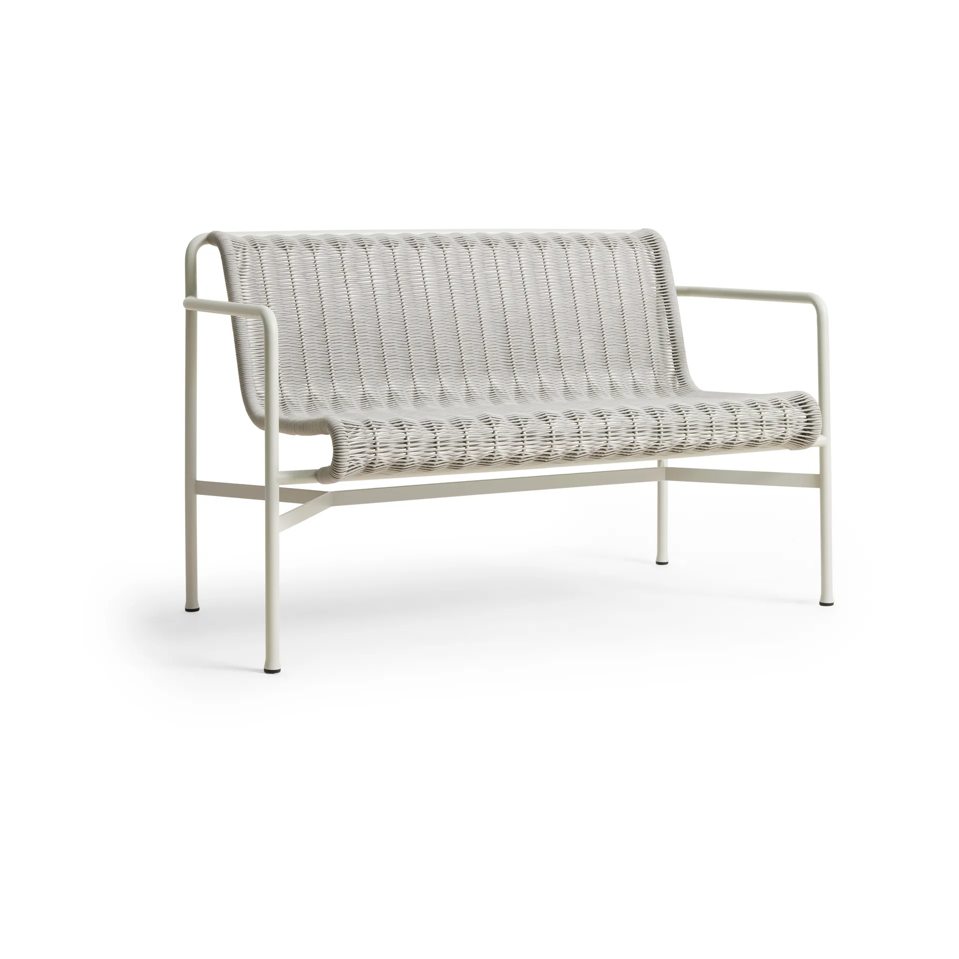 Palissade Cord Dining Bank mit Armlehnen, Sky grey HAY