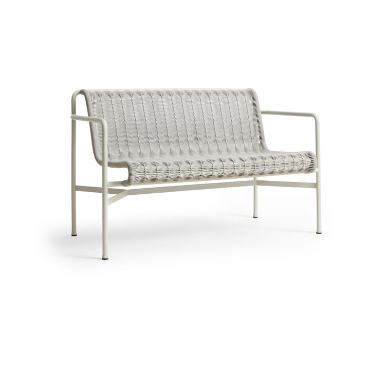 Palissade Cord Dining Bank mit Armlehnen - Sky grey - HAY