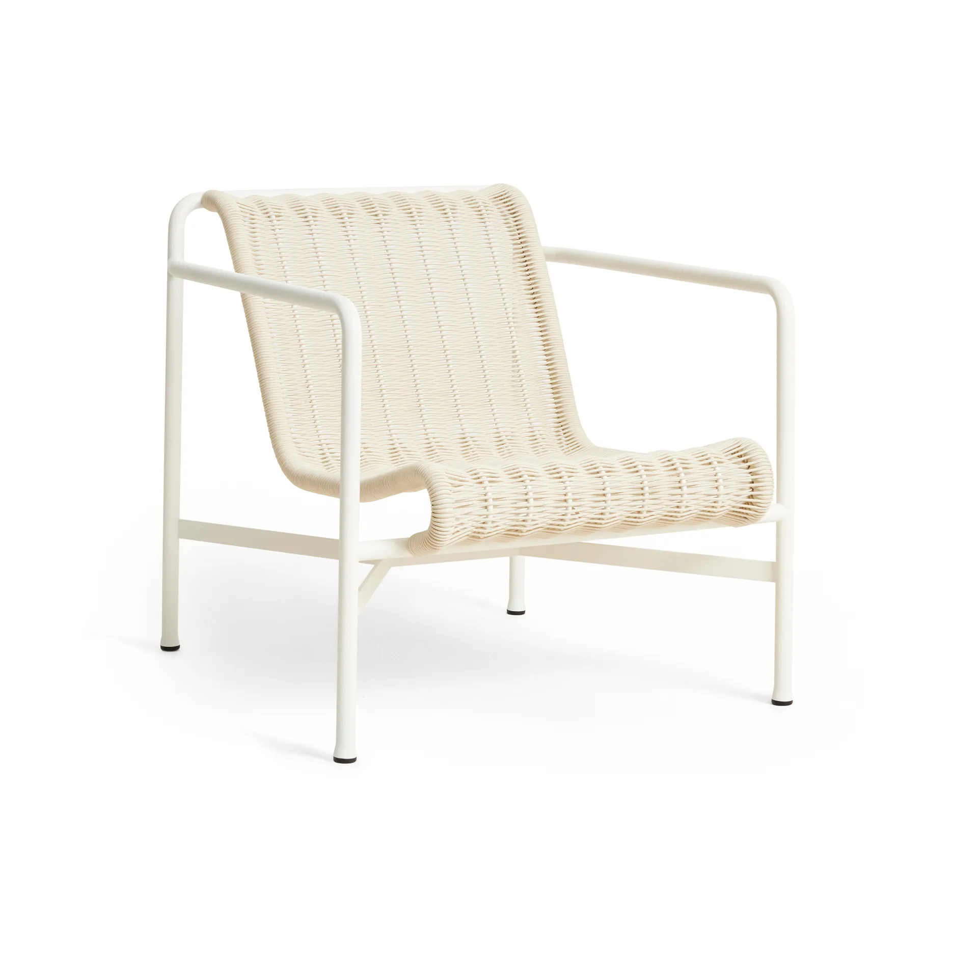 Palissade Cord Low Lounge-Sessel, Cream white HAY