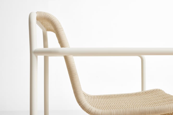 Palissade Cord Low Lounge-Sessel, Cream white HAY