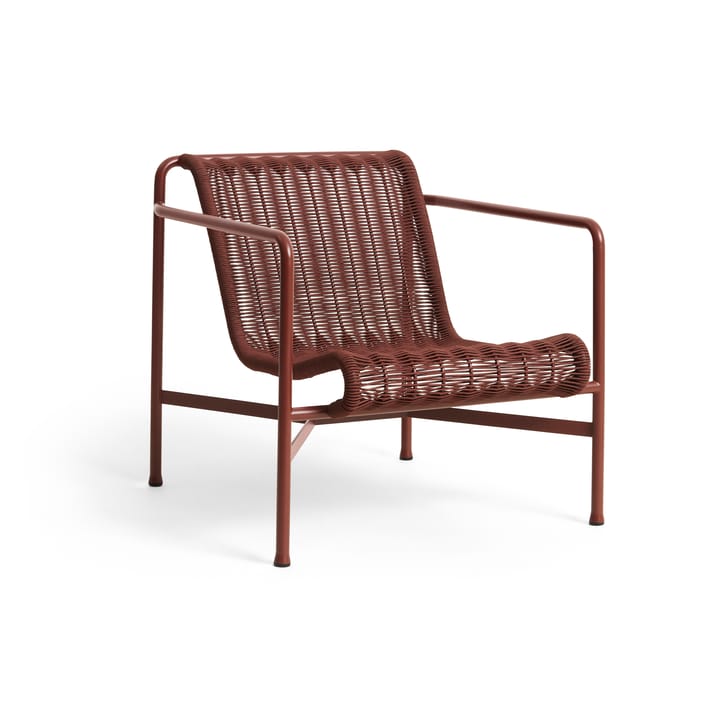 Palissade Cord Low Lounge-Sessel - Iron red - HAY