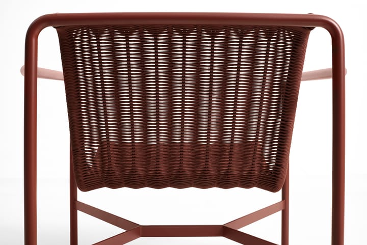 Palissade Cord Low Lounge-Sessel, Iron red HAY