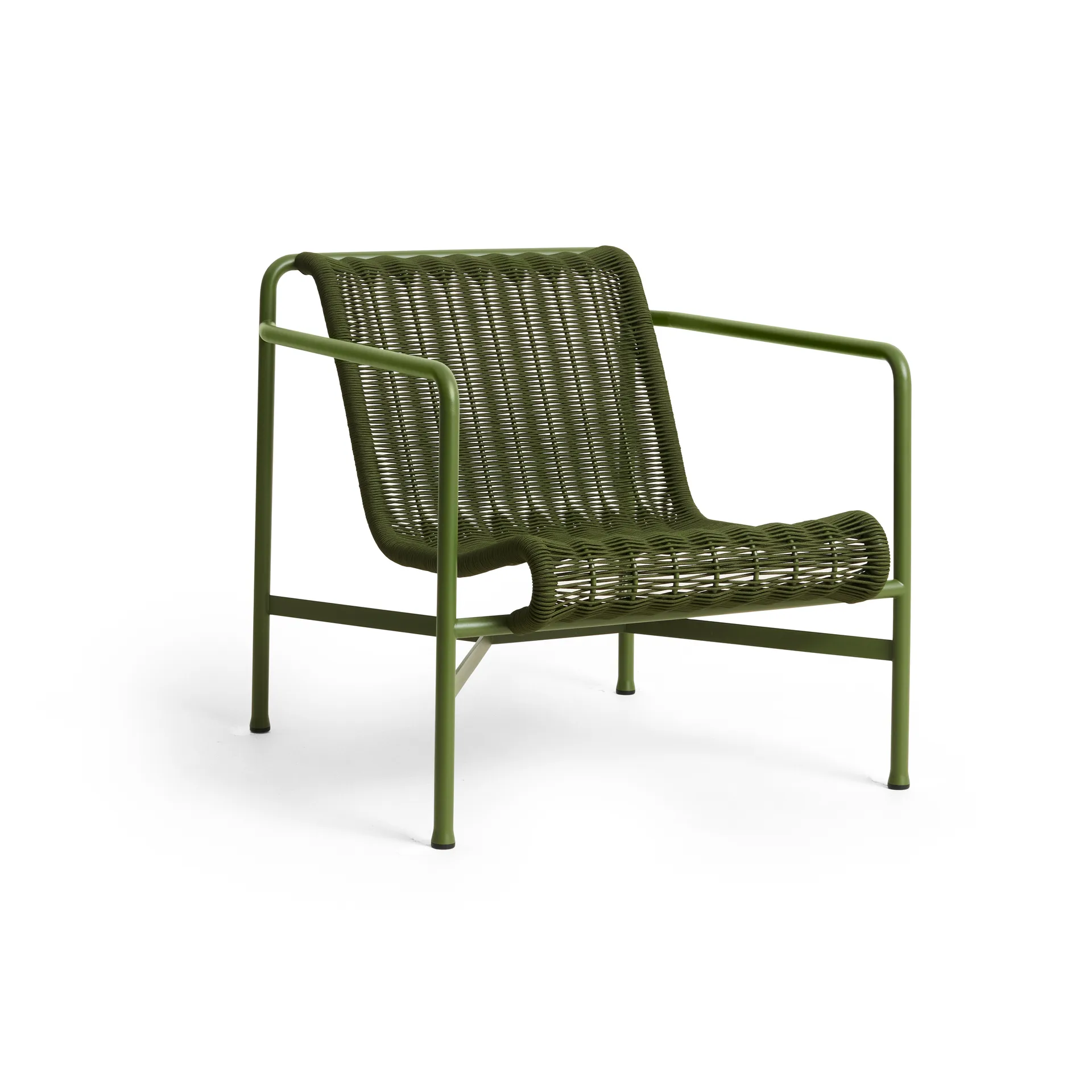 Palissade Cord Low Lounge-Sessel, Olive HAY