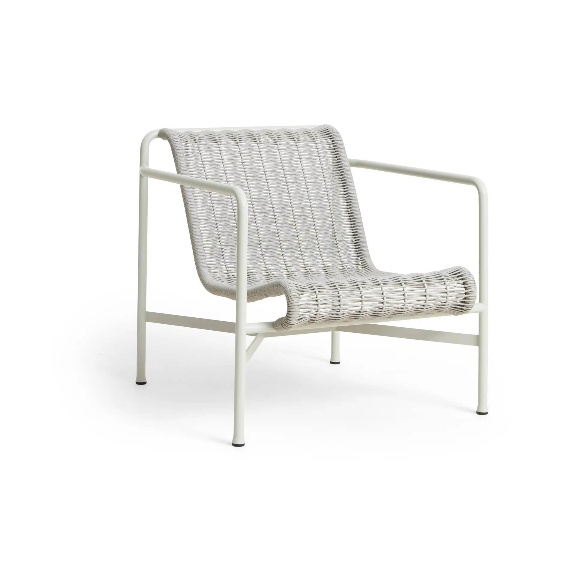 Palissade Cord Low Lounge-Sessel, Sky grey HAY