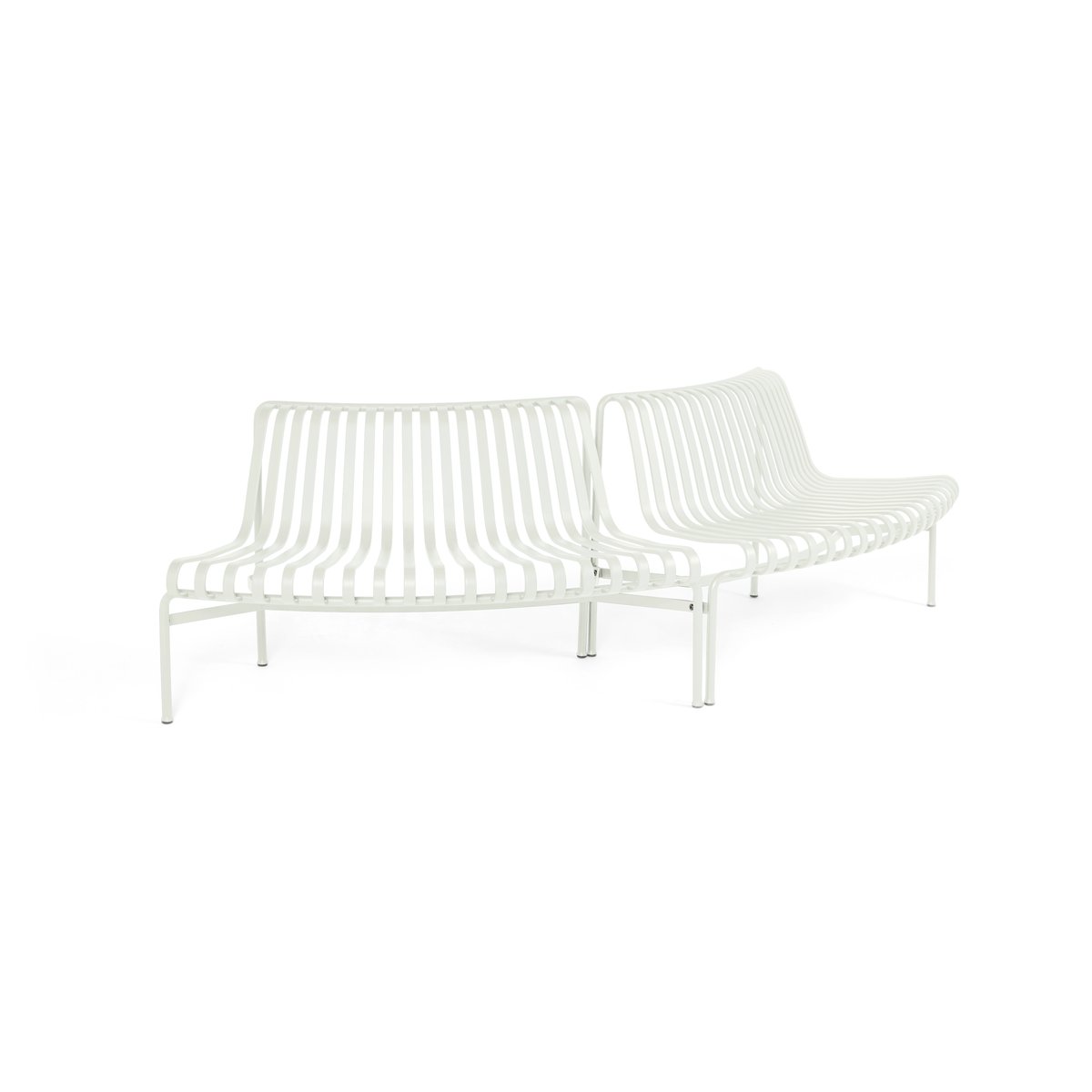 HAY Palissade Dining Parkbank out-out Cream white