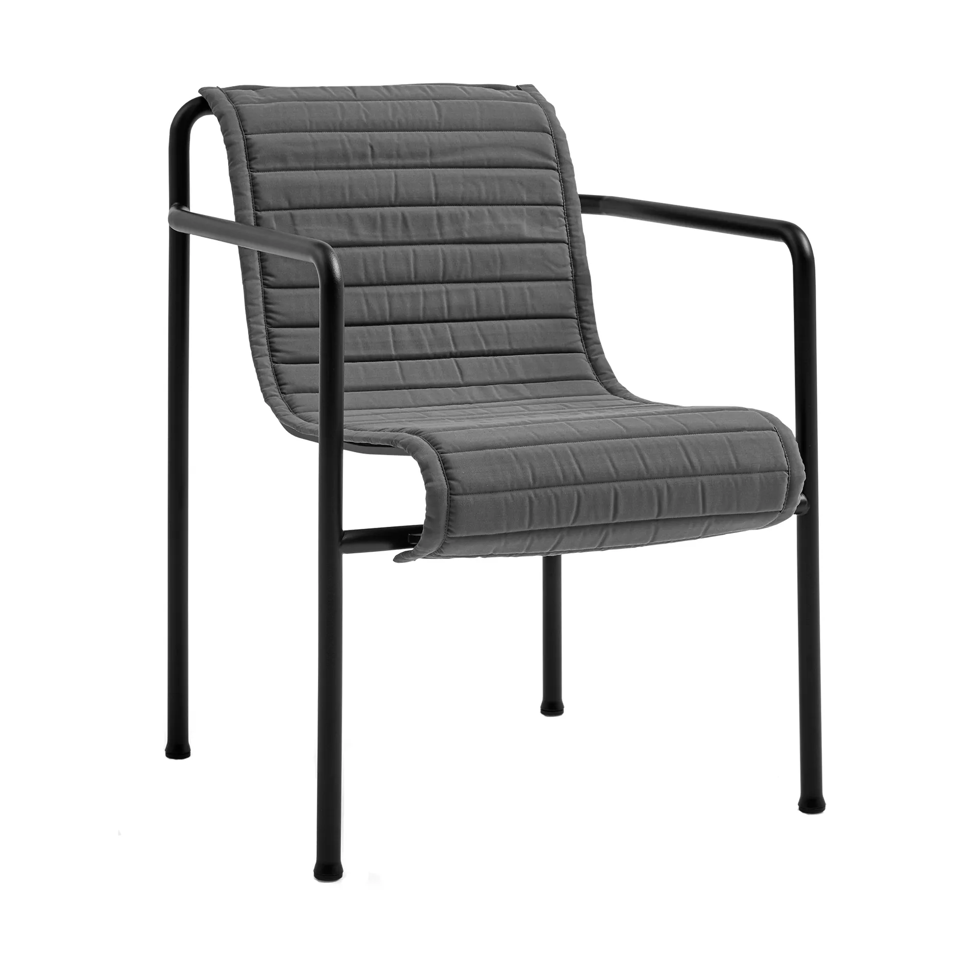 Palissade Dining Quilted Sessel Sitzkissen, Anthracite HAY