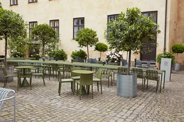 Palissade Essgruppe 4 Stühle 170x90 cm - Olive - HAY