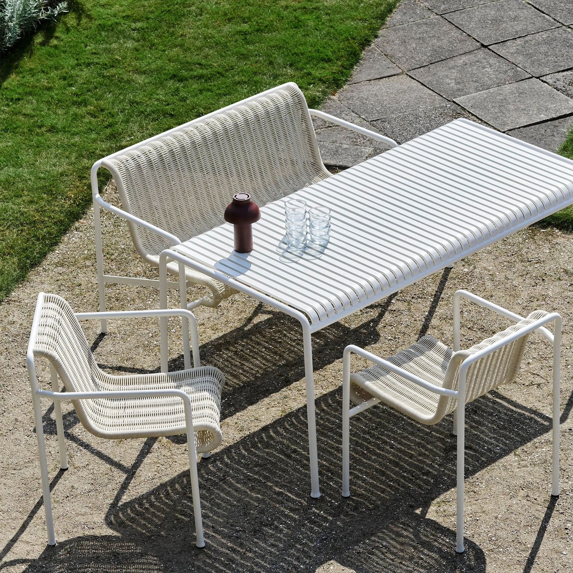 Palissade Esstisch 170x90 cm, Cream white HAY