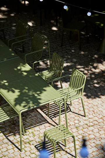 Palissade Esstisch-Set 2 Dining Armstuhl + Bank 170x90 cm olive - HAY