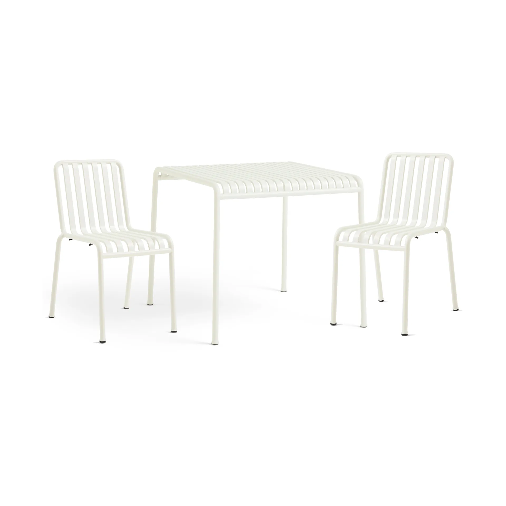 Palissade Esstisch-Set 2 Stühle 82,5x90 cm cream white,  HAY